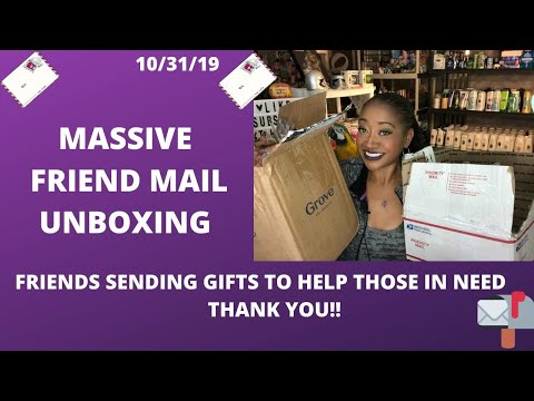 MASSIVE FRIEND MAIL UNBOXING~FRIENDS SENDING GIFTS TO HELP THOSE IN NEED 😍THANK YOU Video
