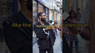 Brit EXPOSES lack of culture in the UK #americanabroad #streetinterview #cultures #explore #shorts