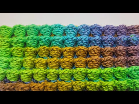 Crochet Stitch For Blankets And Scarfs / Deep Pockets Stitch