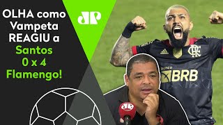 ‘Gabigol é f***!’ Olha como Vampeta reagiu a Santos 0 x 4 Flamengo