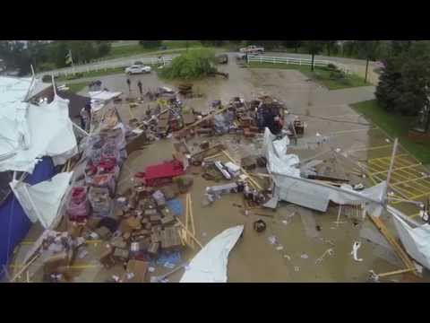 6/30/14 Storm Damage at J&P Cycles Anamosa Facility