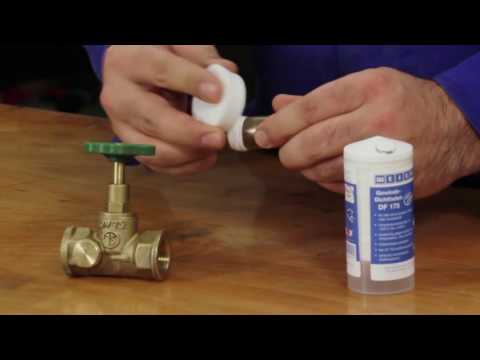 Нить для уплотнения резьбы WEICON DF 175 с PTFE видео