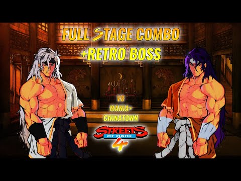 Streets of Rage 4/ V8/ Mania+/ Co-op/ Chinatown Full Stage Combo + Retro Boss!