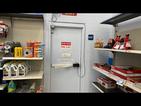 Going Out The Emergency Exit In Walmart (HEADPHONE VOLUME WARNING!!!)