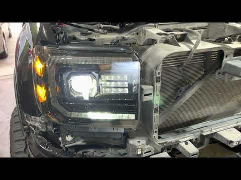 AlphaRex LUXX-Series LED Projector Headlights for 2014 GMC Sierra pt1. With instructions