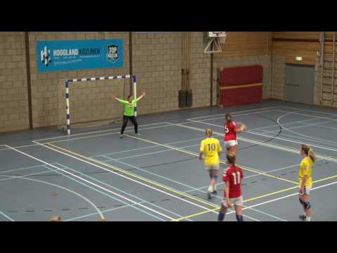 Westfriezen Handbal  KaRo Dames 1 Hollandia T zaal 15 jan 2017 HD