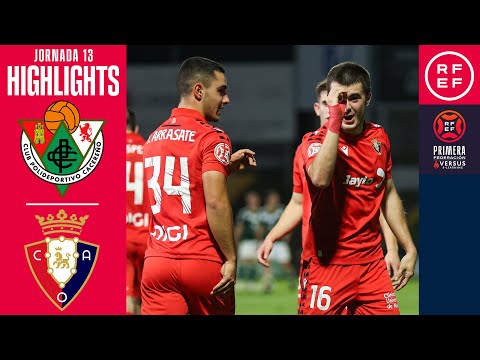 Resumen #PrimeraFederación | CP Cacereño 1-2 CA Osasuna “B” | Jornada 13 | Temporada 2025/2026