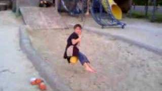 preview picture of video '7yr old Jordan playing on the zipline at Araha Park in Hamby Town, Chatan, Okinawa, Japan'