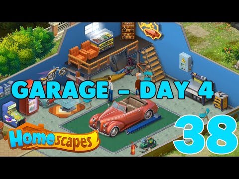 HOMESCAPES STORY WALKTHROUGH - ( GARAGE - DAY 4 ) GAMEPLAY - ( iOS | Android ) #38