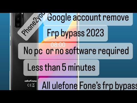 Ulefone note 10 Google account/ Frp bypass android 11