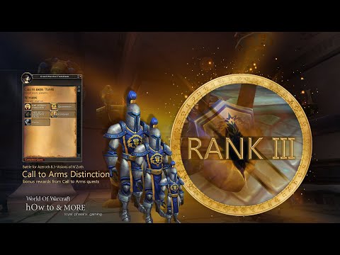 Rank 3 Call to Arms Distinction bonus rewards from Call to Arms quests