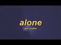 Alan Walker Alone Slowed Reverb Lyrics