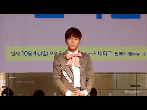 151004 Seventeen Jamsil Fansign - Seungkwan Event (나비)