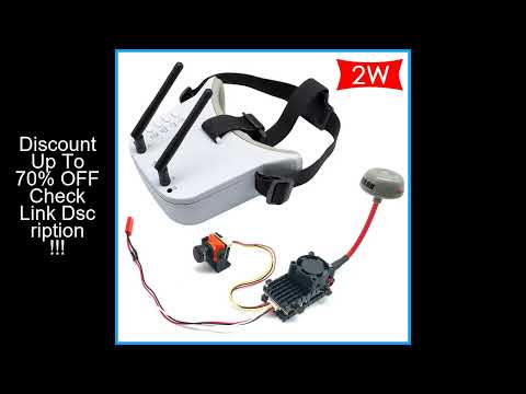 Long Range 5.8Ghz 2W FPV VTX Transmitter+CMOS 1500TVL B19 Mini FPV Camera 2.1mm with 5.8G 48CH Dual