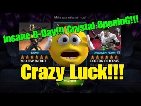 MASSIVE B-Day Crystal opening 7x Six Stars + A Six Star Nexus | Marvel Contest Of Champions