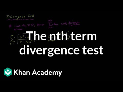 nth term divergence test | Series | AP Calculus BC | Khan Academy