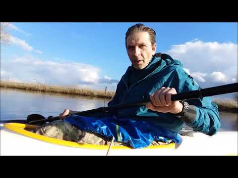 🚣‍♂️ Kajak fahren  Paddeln --  Hamme im März 2020
