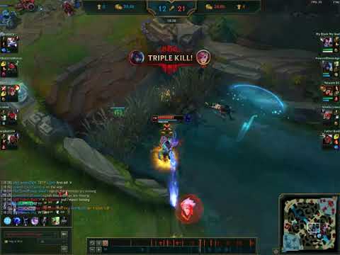 Aphelios Triple Flamethrower ult into Quadra kill - Patch 9.24