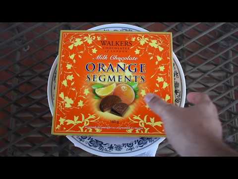 WALKERS CHOCOLATES OF LONDON MILK CHOCOLATE SEGMENTS WITH ORANGE FLAVOURED JELLY CENTRES
