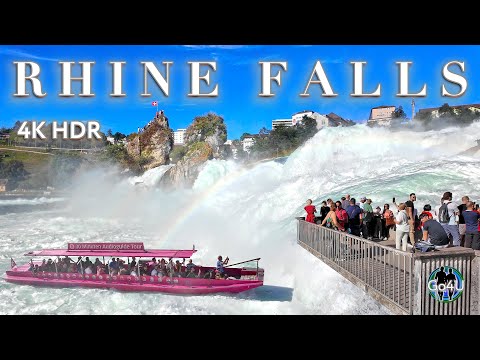 Schweiz RHEINFALL 🇨🇭 Europas grösster Wasserfall! Erstaunliches Anblick Schaffhausen 4K 60fps HDR
