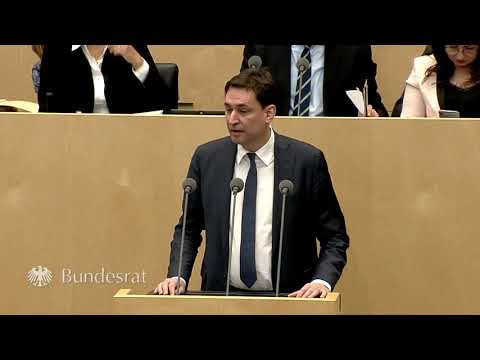 Staatsminister Georg Eisenreich im Bundesrat am 14. Februar 2020 - Bayern
