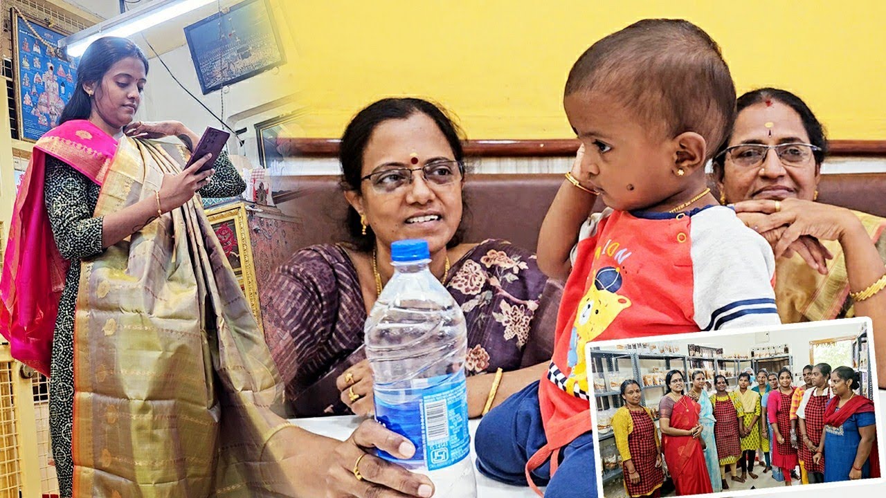 ❤️Brindaக்கு தலை தீபாவளிக்கு பட்டு சேலை எடுக்க போறோம் | தலை தீபாவளி | Hema's Kitchen Foods