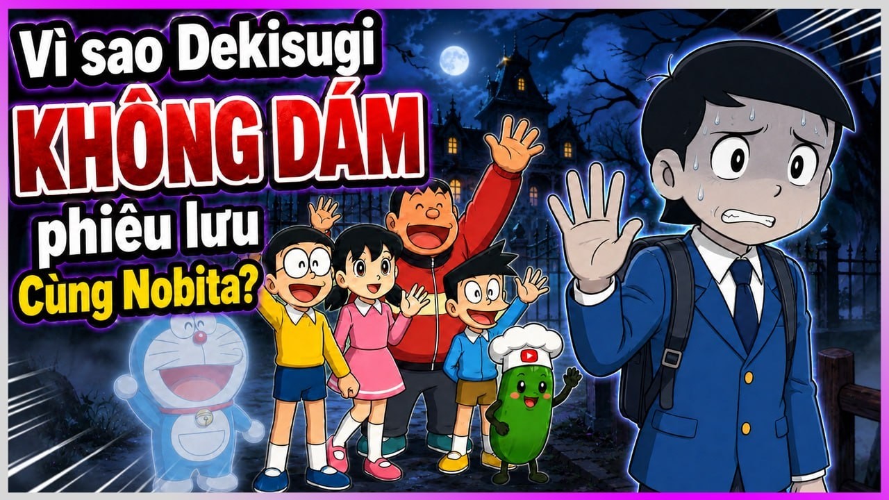 Vì sao Dekisugi không dám phiêu lưu cùng Nobita? [Dưa Leo DBTT]