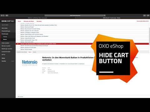 OXID eShop Modul: Warenkorb Buttonsteuerung für Produktlisten