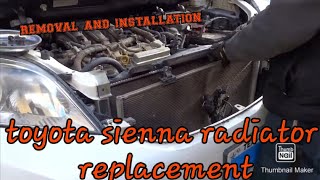 2011- 2016 Toyota sienna radiator Replacement