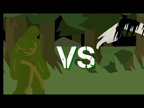 swamp thing vs long horse [Stick nodes Animation 🎃]
