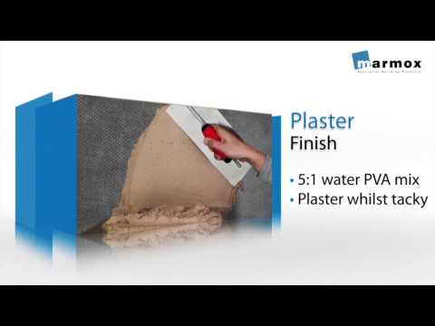 Marmox Multiboard On Wall Using Tile Adhesive