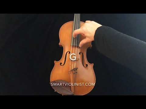 Violin tuner Notes G D A E -Straight! Tune Your Violin by ear, notes only. Smartviolinist.com