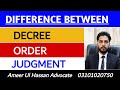 Difference Between Decree Order And Judgment CPC 1908 Decree Order Judgment