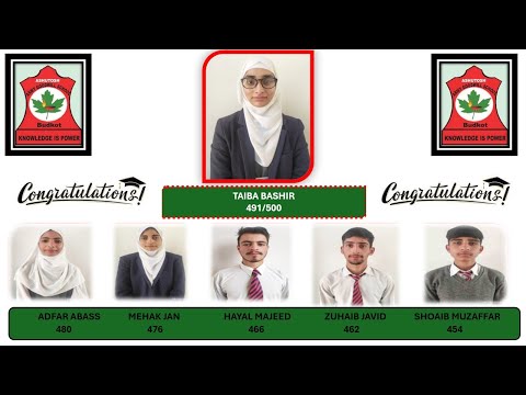  23 Distinctions in Class 10| AAGS Budkot Handwara | Session 2024 | Proud Moments!
