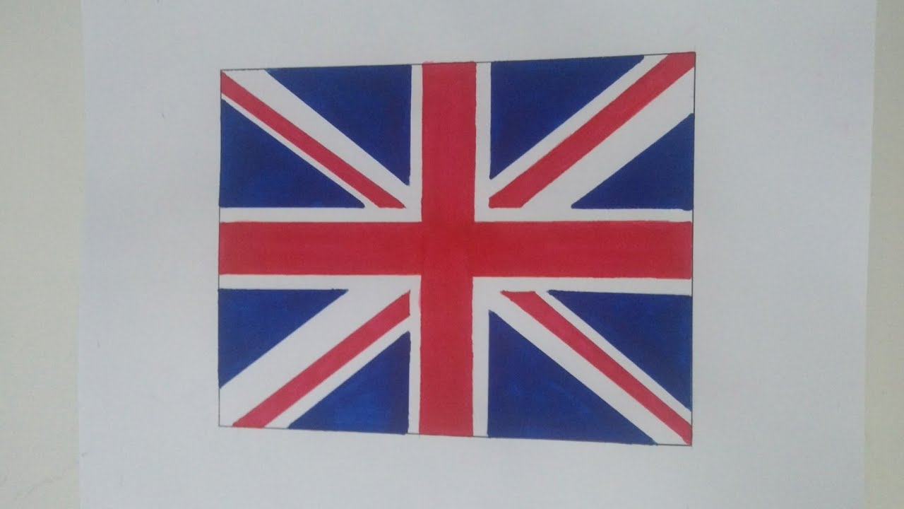 Watch Now Como desenhar a bandeira do Reino Unido Como desenhar a bandeira do Reino Unido