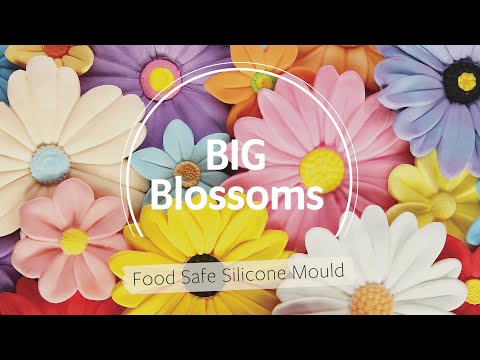 Easy To Make Flowers | Big Blossoms Food Safe Silicone Mould For Cakes & Crafts