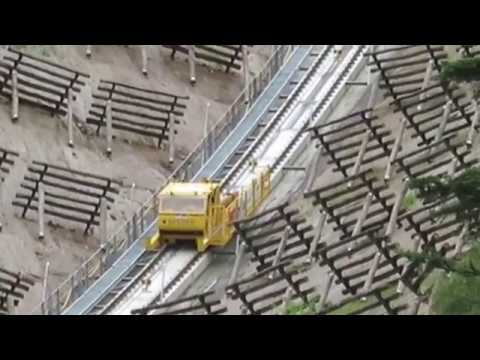 Standseilbahn Schwyz Hinterschlattli - Stoos - Baubahn neue Standseilbahn 2017