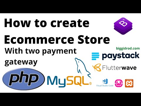 How to create ecommerce store with PHP and MySQL