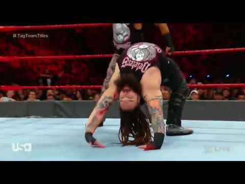 Raw 23 July B Team vs Bray Wyatt and Matt Hardy Tag Titels Highlights