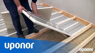 Installation av golvvärme - Uponor Golvvärmekassett med isolering