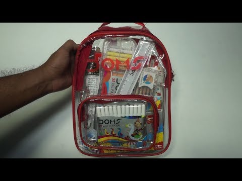 DOMS Smart Kit Junior Value Pack With Transparent Zipper Bag (ART-7667) :  Doms | Rokomari.com