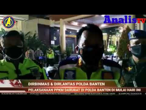    Patroli Skala Besar Kapolda Banten Turun Langsung, Cek Pelaksanaan PPKM Darurat Mikro