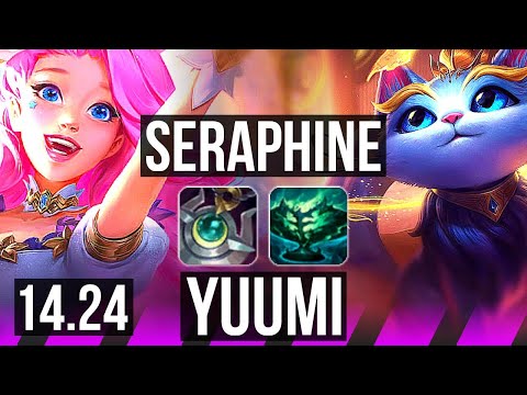 SERAPHINE & Ashe vs YUUMI & Jhin (SUP) | KR Challenger | 14.24