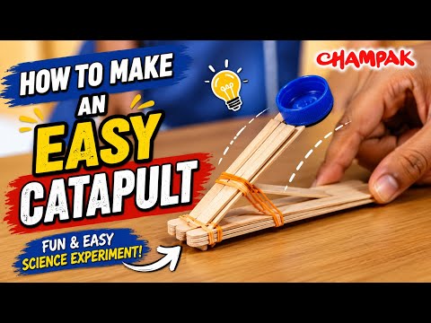 Learn How To Make An Easy Catapult - Kids Science Experiments