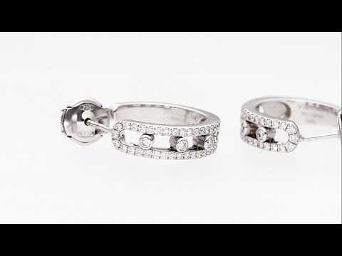 Pendientes Messika Move Classique White Gold 18K - ME1027