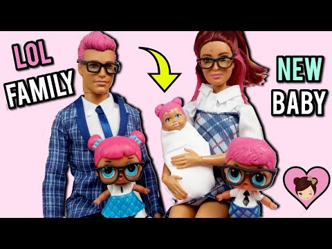 LOL Families! Teachers Pet Family has a New Baby - Custom Barbie DIY