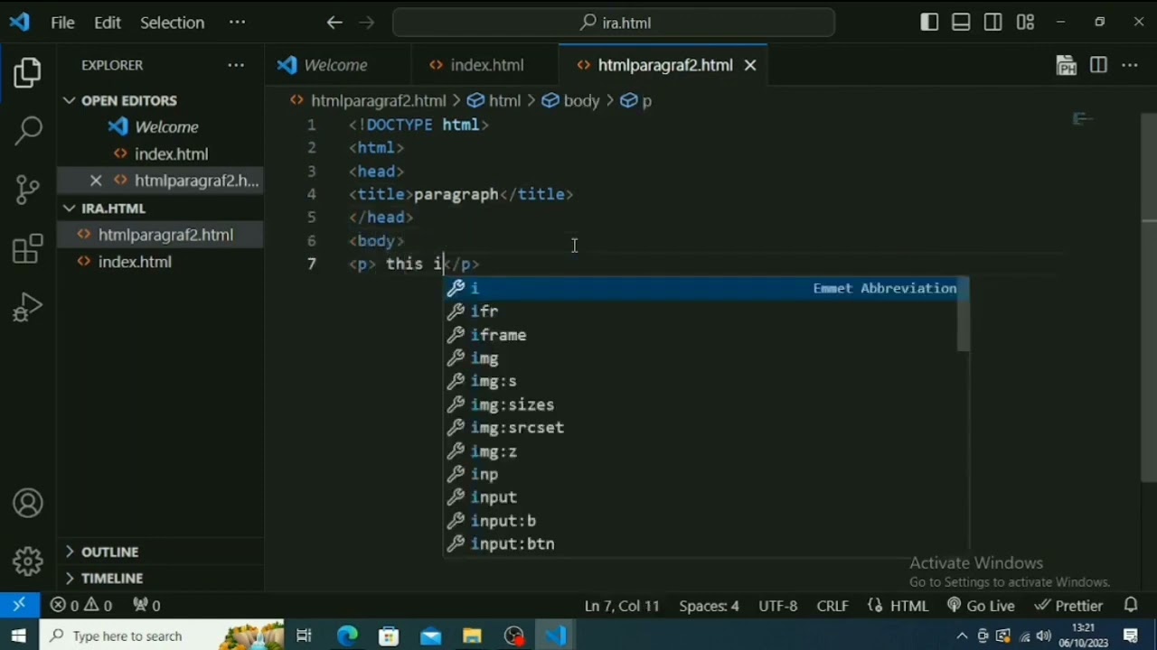 MODUL 1 HTML (PARAGRAP)🤠👩‍💻