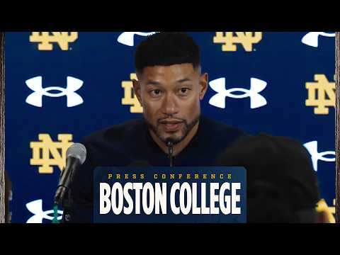 Notre Dame Football at Boston College | Postgame Press Conference (11.1.25)
