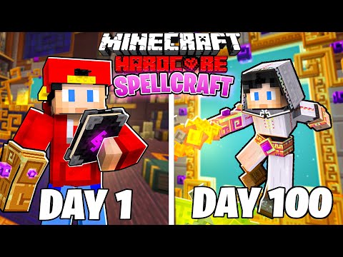 I Spent 100 Days in Minecraft Spellcraft...