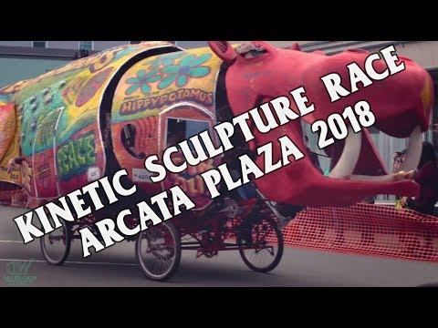 Kinetic Sculpture Race 2018 Arcata Plaza